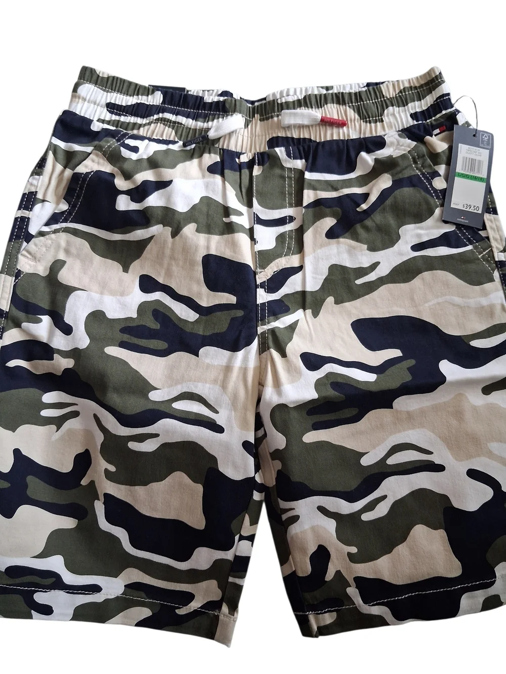 Tommy Hilfiger Boys Dusty Olive Camo Cargo Shorts